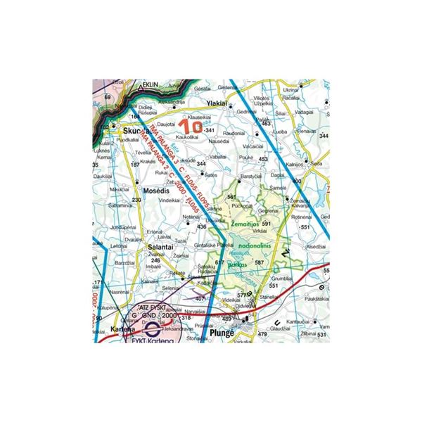 Lithuania VFR ICAO Chart 2025