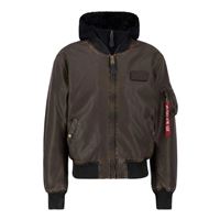 Alpha Industries Jacket Ma-1 D-Tec Faux Leather brown, L