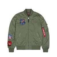 Alpha Industries Jacket MA-1 Flying Tigers sage-green, M