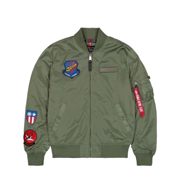 Alpha Industries Jacket MA-1 Flying Tigers sage-green, M