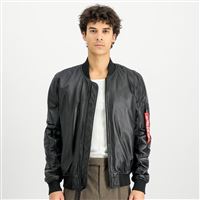 Alpha Industries Kožená bunda MA-1 černá, M