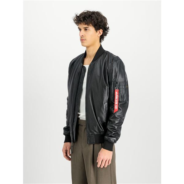 Alpha Industries Kožená bunda MA-1 černá, XXL