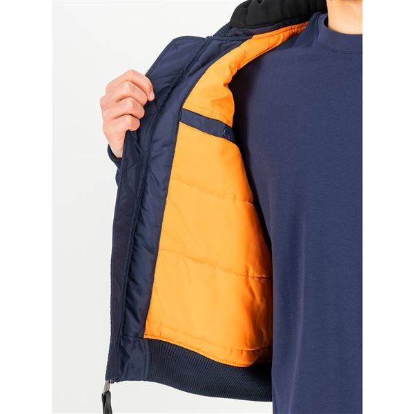 Alpha Industries Bunda MA-1 TT s kapucí, tm. modrá XL