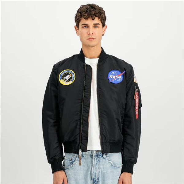 Alpha Industries Bunda MA-1 NASA černá, M
