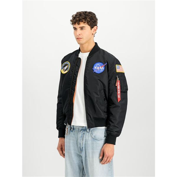 Alpha Industries Bunda MA-1 NASA černá, M