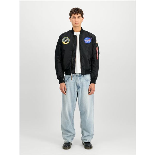 Alpha Industries Bunda MA-1 NASA černá, M