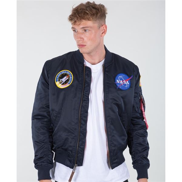 Alpha Industries Jacket MA-1 NASA rep.blue, M