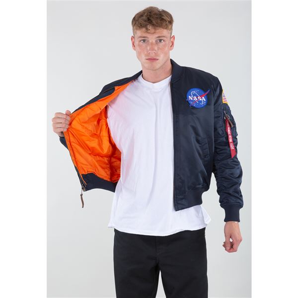 Alpha Industries Jacket MA-1 NASA rep.blue, M