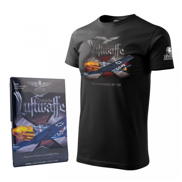 ANTONIO T-shirt aircraft MESSERSCHMITT BF 109 De, M