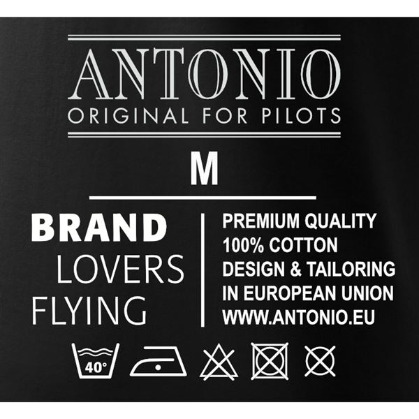 ANTONIO T-shirt with aircraft MESSERSCHMITT BF 109 De, black, XXL