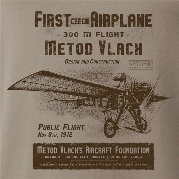 ANTONIO T-Shirt of Czech airmen METOD VLACH, L