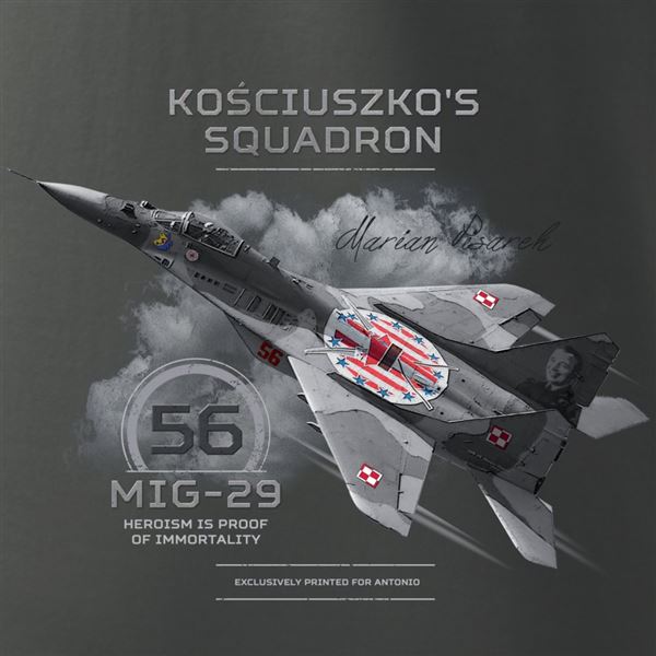 ANTONIO T-shirt fighter MIG-29 Kościuszko