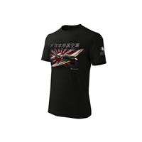 ANTONIO T-shirt with the aircraft MITSHUBISHI A6M ZERO v.Jp, black, M