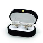 Manžetové knoflíčky Airbus A320, stříbrné