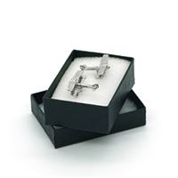 Tiger Moth Cufflinks, silver