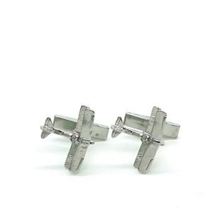 Tiger Moth Cufflinks, silver
