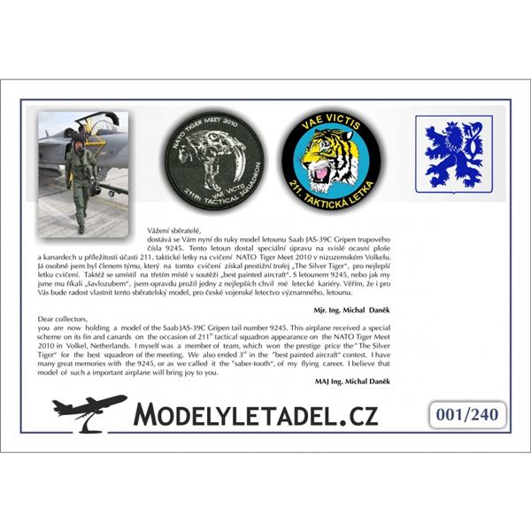 Model Saab JAS-39C Gripen CAF Signature 1:72