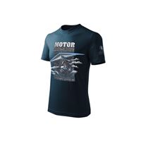 ANTONIO Tričko s motorovým rogalem MOTOR HANG-GLIDING, modrá, M