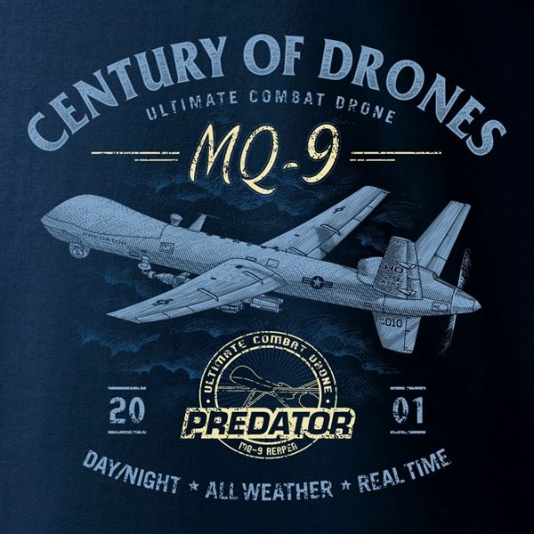 ANTONIO T-Shirt drone MQ-9 REAPER, XXL