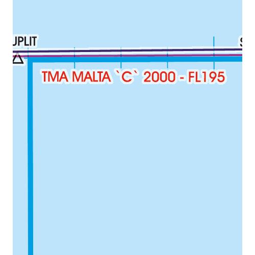 Malta a Sicílie VFR mapa 2023