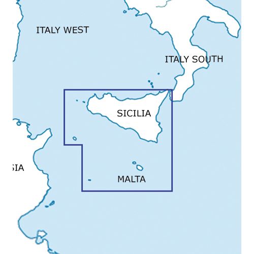 Malta a Sicílie VFR mapa 2022 1:500 000
