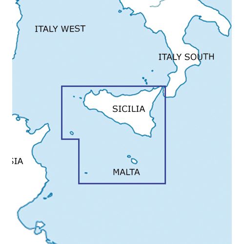 Malta a Sicílie VFR mapa 2024