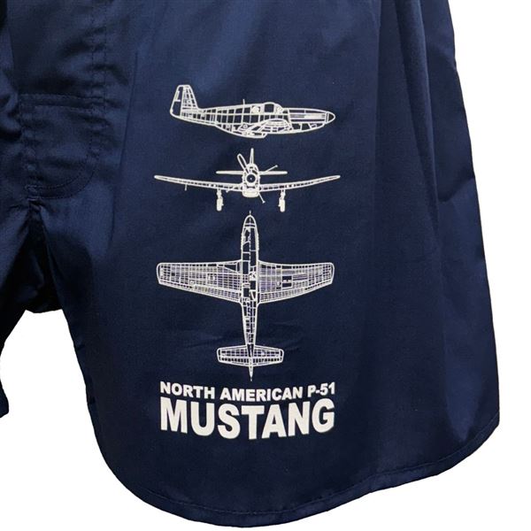 ANTONIO Pilotní boxerky MUSTANG modré, M