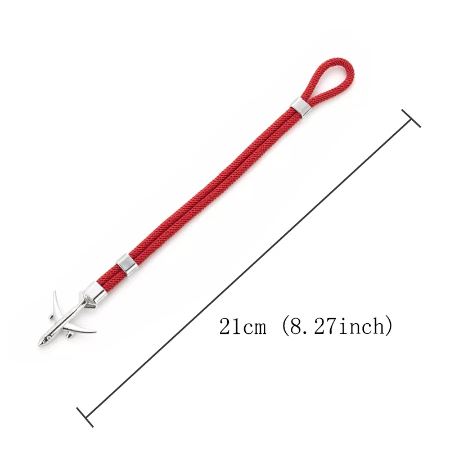 Airplane Bracelet red/silver, 21 cm