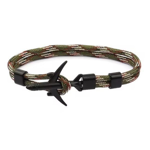 Airplane Bracelet khaki-colors/black, 21 cm