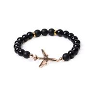 Mineral Bracelet Airplane, black