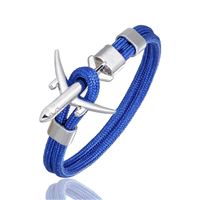 Airplane Bracelet - blue, airplane silver, 19 cm Airplane Bracelet - blue, airplane silver, 19 cm