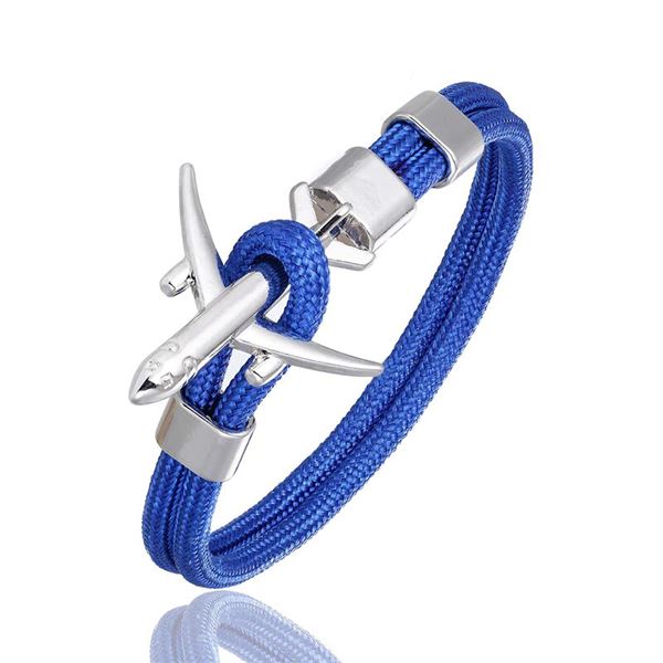 Airplane Bracelet blue/silver, 21 cm