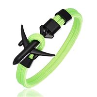 Airplane Bracelet - neon, airplane black, 21 cm Airplane Bracelet - neon, airplane black, 21 cm