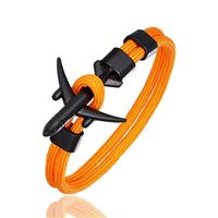 Airplane Bracelet - orange, airplane black, 21 cm Airplane Bracelet - orange, airplane black, 21 cm