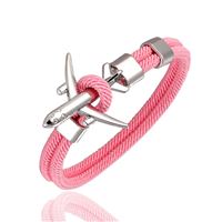 Airplane Bracelet Child pink, plane silver, 16 cm Airplane Bracelet Child pink, plane silver, 16 cm