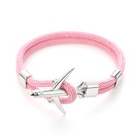 Airplane Bracelet - pink, airplane silver, 19 cm Airplane Bracelet - pink, airplane silver, 19 cm