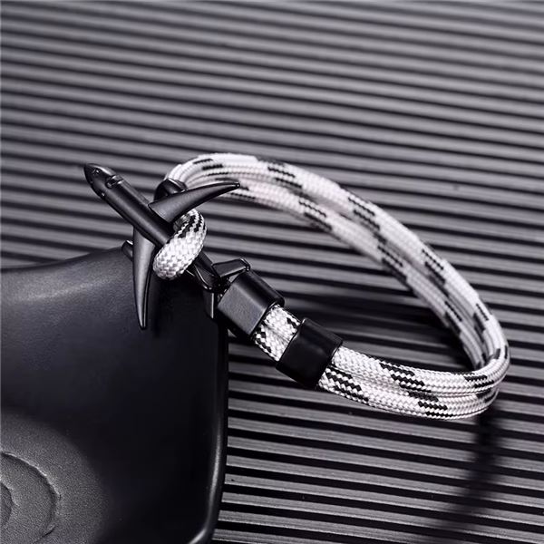 Airplane Bracelet greyblack/black, 21 cm