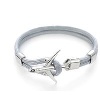 Airplane Bracelet - light grey, airplane silver