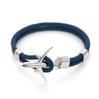 Airplane Bracelet - dark blue, airplane silver, 21 cm Airplane Bracelet - dark blue, airplane silver, 21 cm