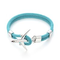 Airplane Bracelet - sky blue, 19 cm