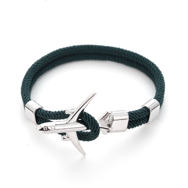 Airplane Bracelet - green, 21 cm