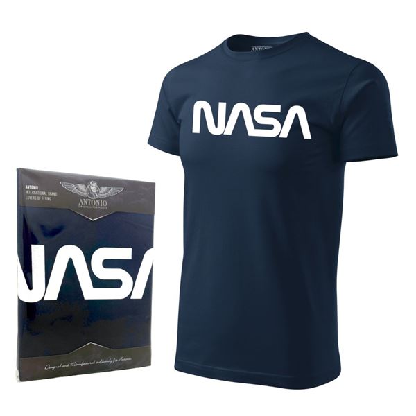 ANTONIO Tričko logo NASA modré, XL