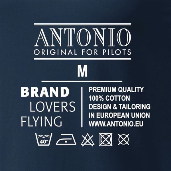 ANTONIO Tričko logo NASA modré, XL