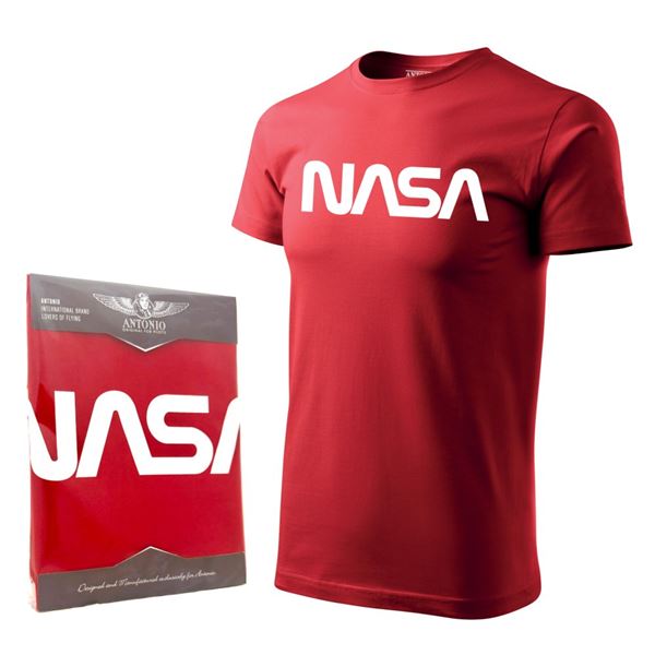 ANTONIO Tričko logo NASA červené, XXL