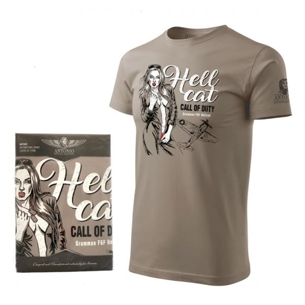 ANTONIO T-Shirt with Nose art HELLCAT, XL