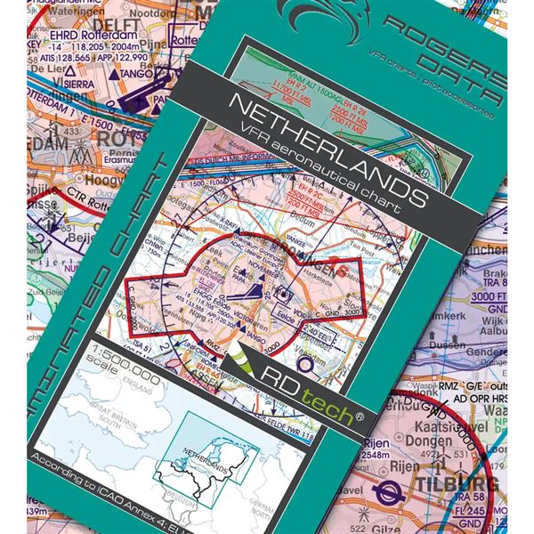 Nizozemsko VFR ICAO mapa 2024