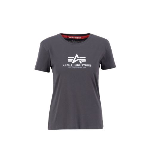 Alpha Industries Tričko dámské New Basic tm. šedé, L