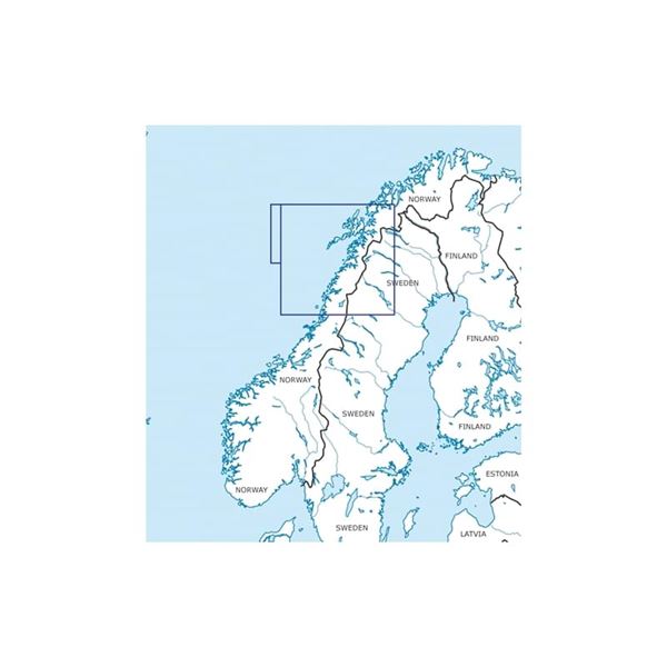 Norsko Střed - sever VFR ICAO mapa 2025