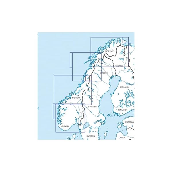 Norsko Střed - sever VFR mapa 2024