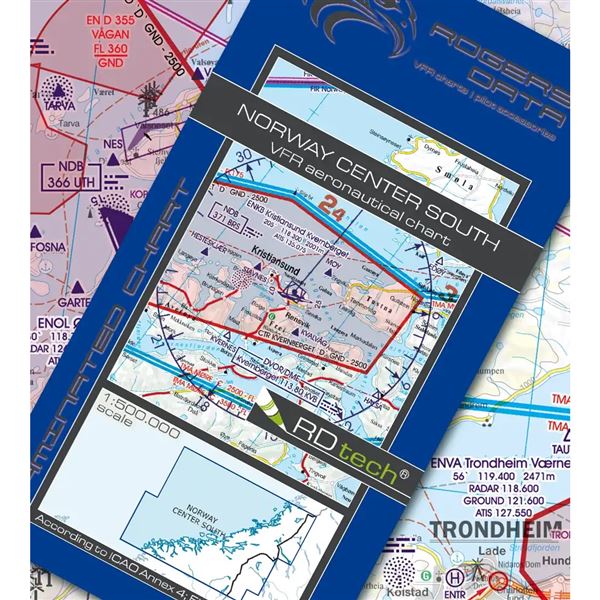 Norway Center South VFR ICAO Chart 2025